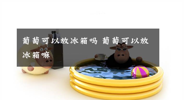 葡萄可以放冰箱吗 葡萄可以放冰箱嘛