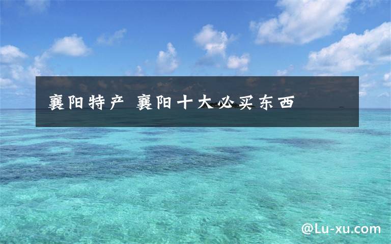 襄阳特产 襄阳十大必买东西