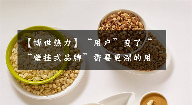 【博世热力】“用户”变了““壁挂式品牌”需要更深的用户洞察力和需求捕捉。