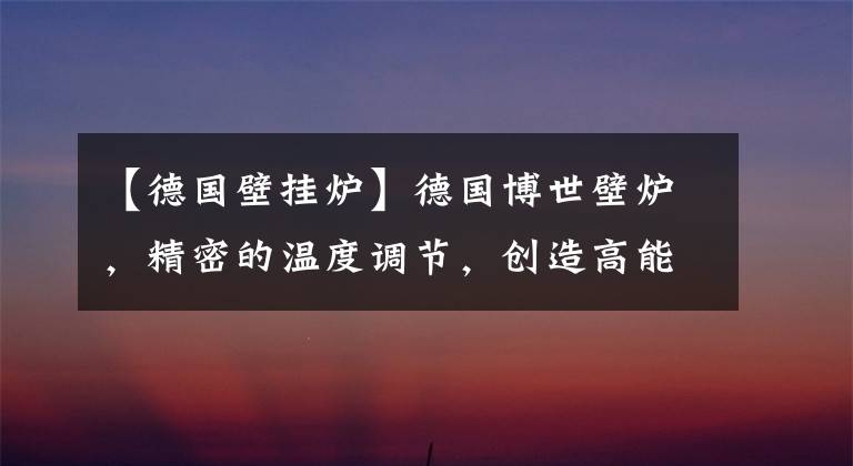 【德国壁挂炉】德国博世壁炉，精密的温度调节，创造高能效、舒适的冬季生活环境。