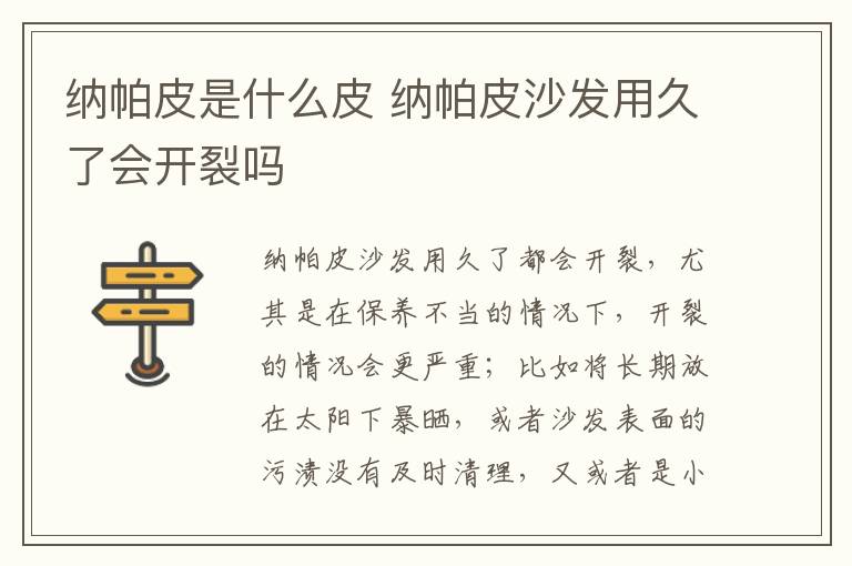 纳帕皮是什么皮 纳帕皮沙发用久了会开裂吗