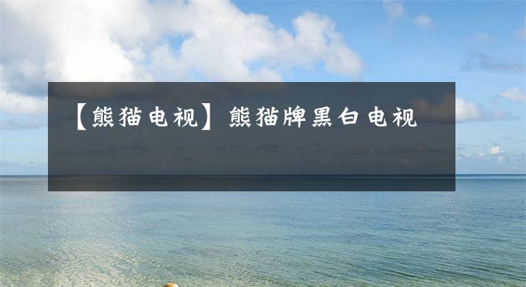 【熊猫电视】熊猫牌黑白电视