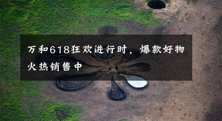 万和618狂欢进行时，爆款好物火热销售中