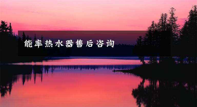 能率热水器售后咨询