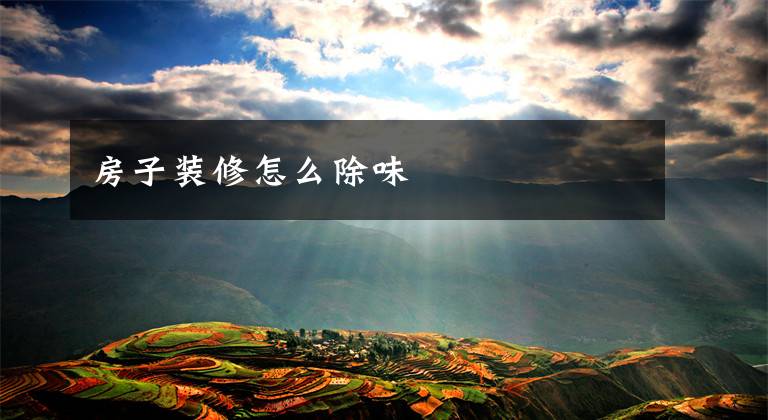 房子装修怎么除味