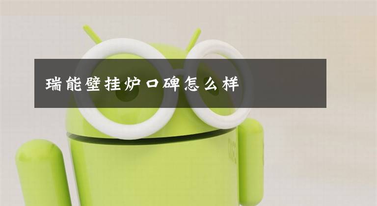 瑞能壁挂炉口碑怎么样