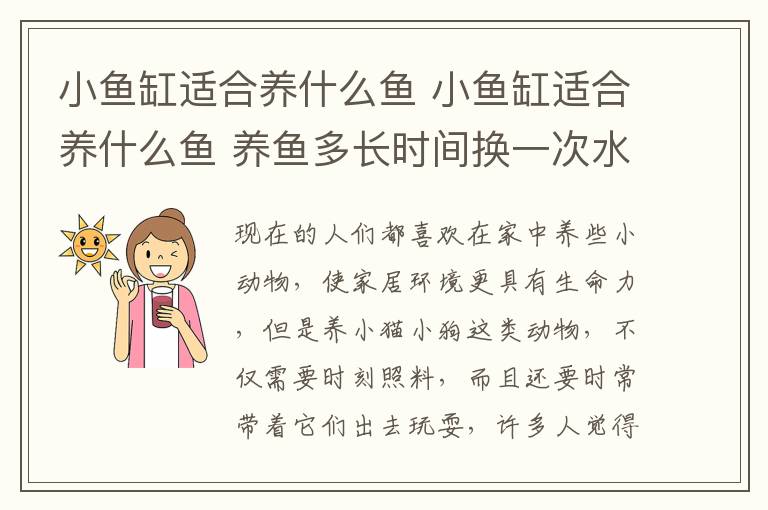 小鱼缸适合养什么鱼 小鱼缸适合养什么鱼 养鱼多长时间换一次水