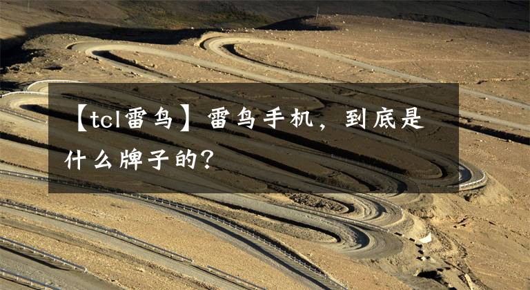 【tcl雷鸟】雷鸟手机,到底是什么牌子的?