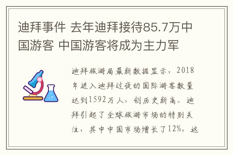 迪拜事件 去年迪拜接待85.7万中国游客 中国游客将成为主力军