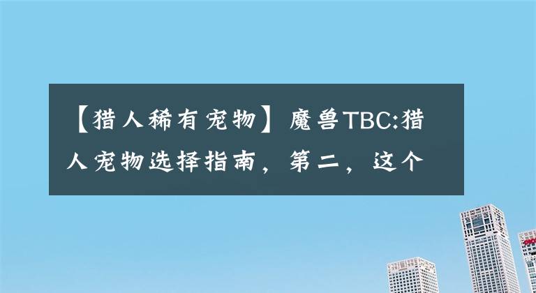 【猎人稀有宠物】魔兽TBC:猎人宠物选择指南,第二,这个误会不能犯