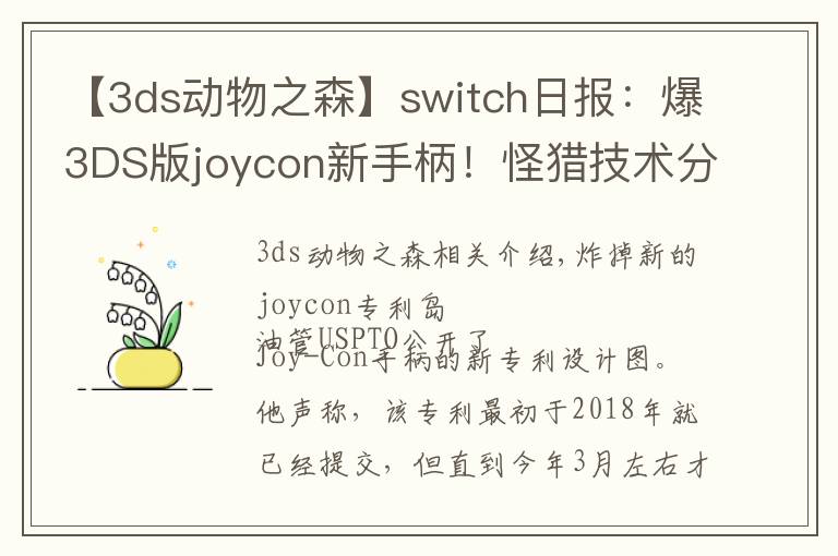 【3ds动物之森】switch日报:爆3DS版joycon新手柄!怪猎技术分析