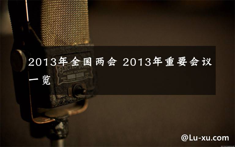 2013年全国两会 2013年重要会议一览