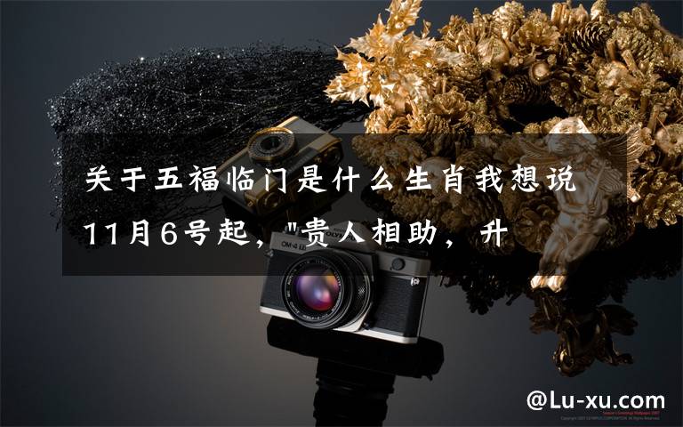 关于五福临门是什么生肖我想说11月6号起,"贵人相助,升官发财",五福临门的三大生肖,还有谁