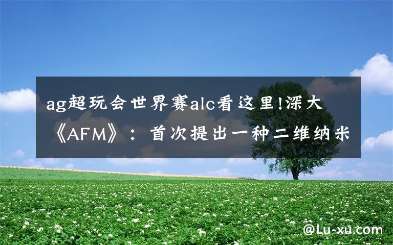 ag超玩会世界赛alc看这里!深大《AFM》:首次提出一种二维纳米材料实现高性能锌离子电池