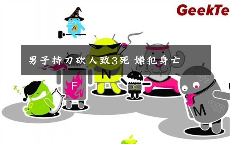 男子持刀砍人致3死 嫌犯身亡