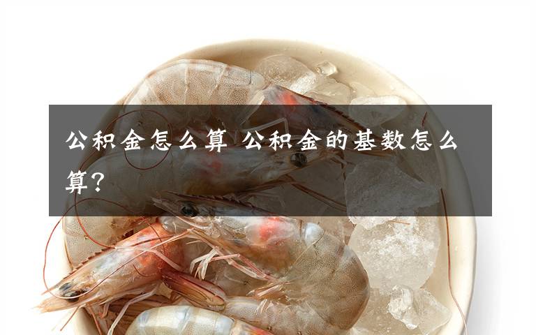 公积金怎么算 公积金的基数怎么算？
