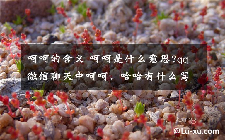 呵呵的含义 呵呵是什么意思?qq微信聊天中呵呵、哈哈有什么骂人的含义【图解】