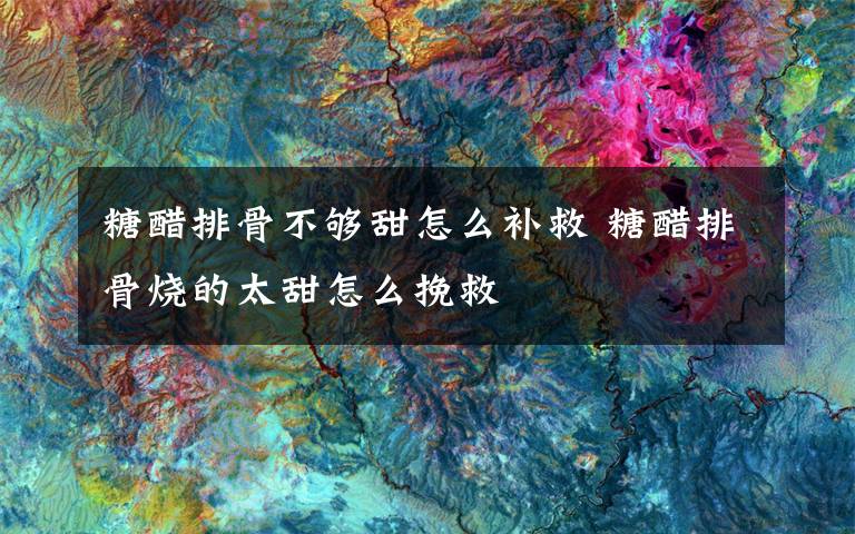 糖醋排骨不够甜怎么补救 糖醋排骨烧的太甜怎么挽救