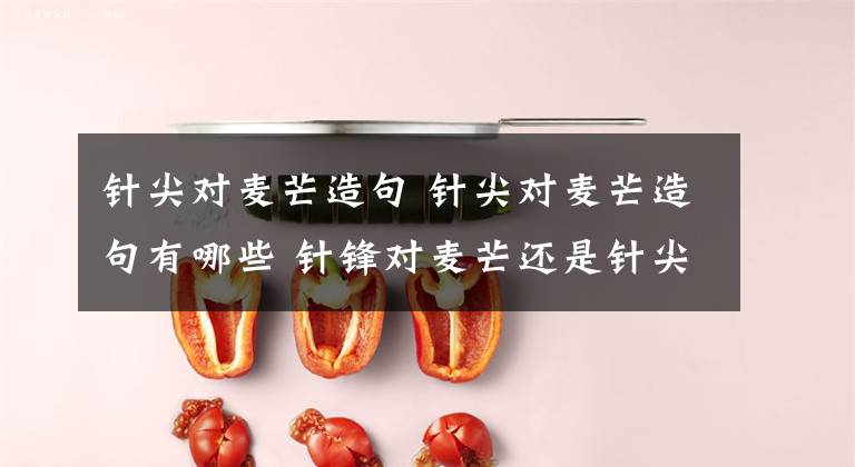 针尖对麦芒造句 针尖对麦芒造句有哪些 针锋对麦芒还是针尖对麦芒