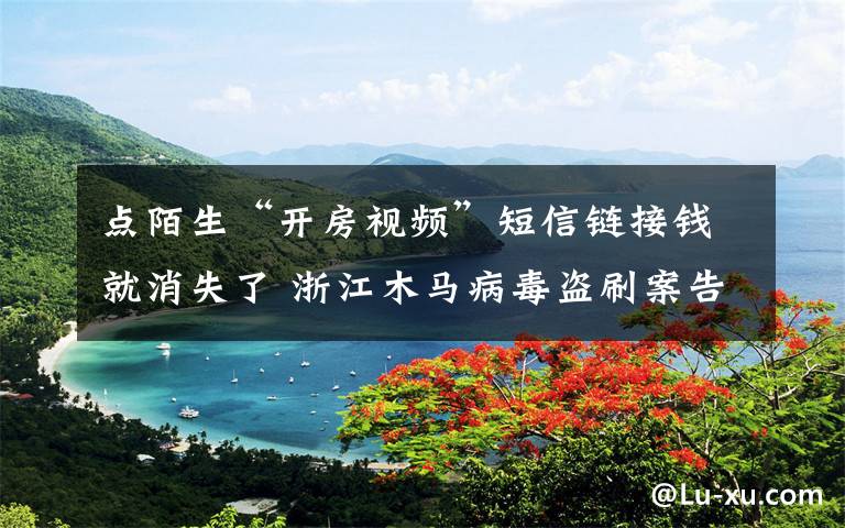点陌生“开房视频”短信链接钱就消失了 浙江木马病毒盗刷案告破