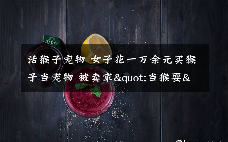 活猴子宠物 女子花一万余元买猴子当宠物 被卖家"当猴耍"