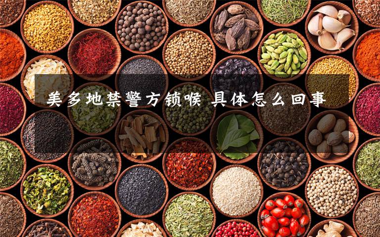 美多地禁警方锁喉 具体怎么回事