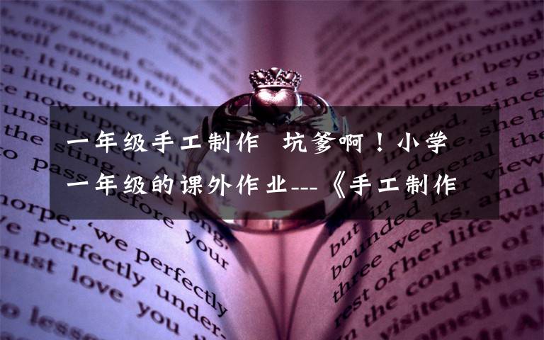 一年级手工制作  坑爹啊!小学一年级的课外作业---《手工制作》