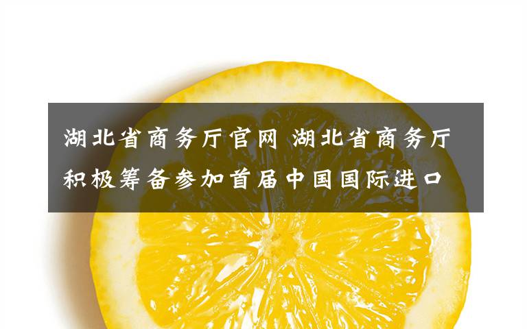 湖北省商务厅官网 湖北省商务厅积极筹备参加首届中国国际进口博览会
