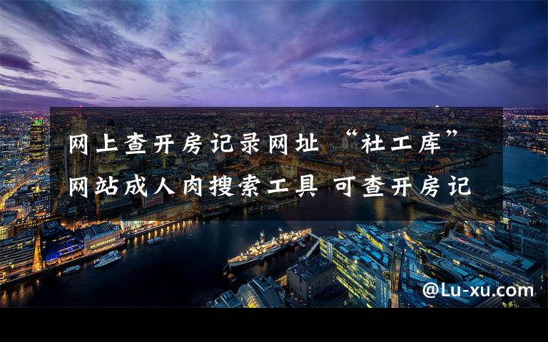 网上查开房记录网址 “社工库”网站成人肉搜索工具 可查开房记录?