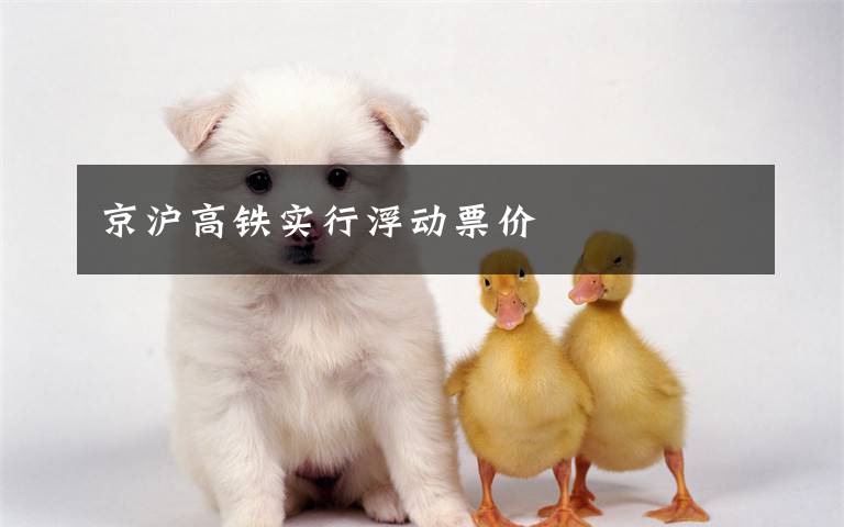 京沪高铁实行浮动票价