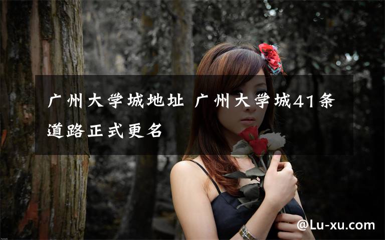 广州大学城地址 广州大学城41条道路正式更名