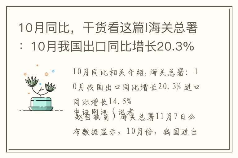 10月同比，干货看这篇!海关总署：10月我国出口同比增长20.3% 进口同比增长14.5%
