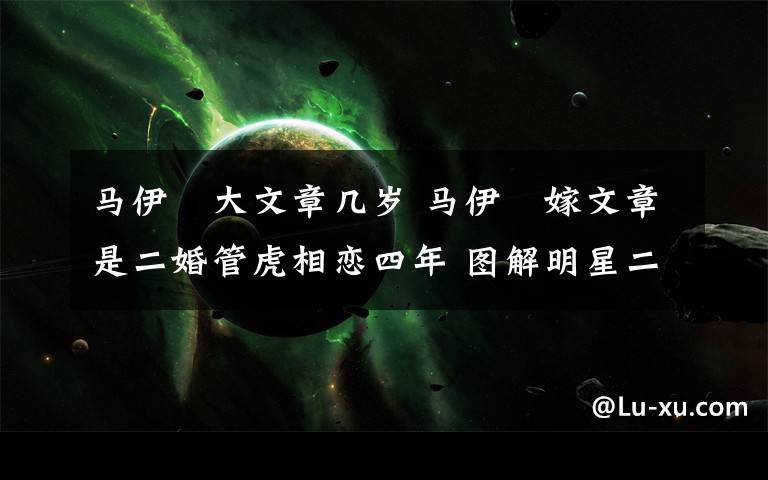 马伊琍大文章几岁 马伊琍嫁文章是二婚管虎相恋四年 图解明星二婚生活