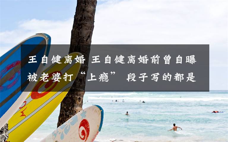 王自健离婚 王自健离婚前曾自曝被老婆打“上瘾” 段子写的都是真的?