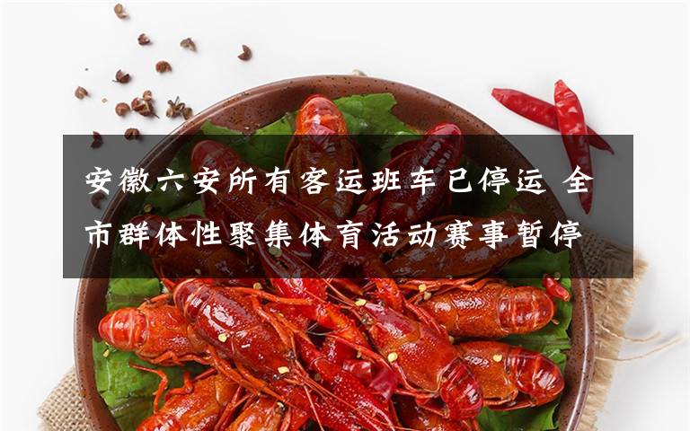 安徽六安所有客运班车已停运 全市群体性聚集体育活动赛事暂停 事件的真相是什么？