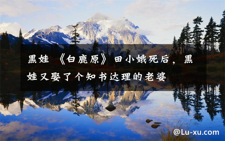 黑娃 《白鹿原》田小娥死后,黑娃又娶了个知书达理的老婆