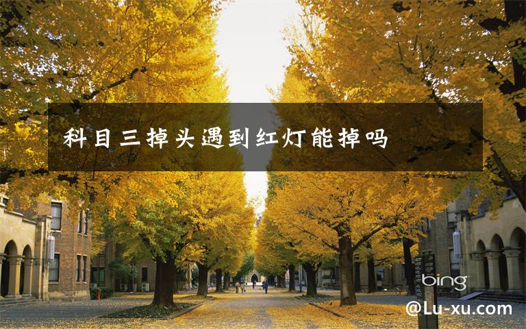 科目三掉头遇到红灯能掉吗