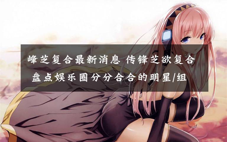 峰芝复合最新消息 传锋芝欲复合 盘点娱乐圈分分合合的明星/组图