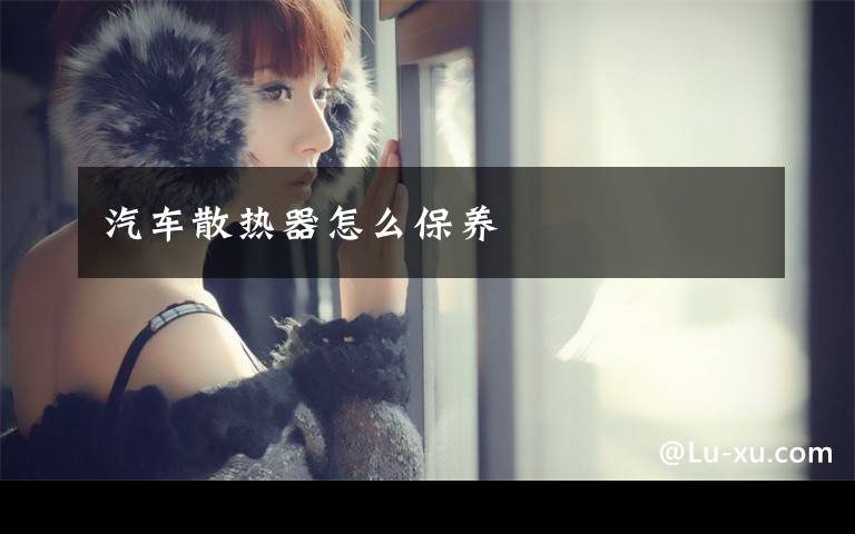 汽车散热器怎么保养