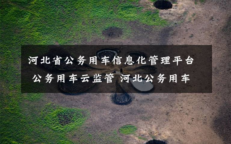 河北省公务用车信息化管理平台 公务用车云监管 河北公务用车监督管理服务平台亮相