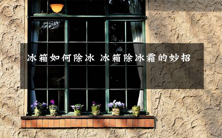 冰箱如何除冰 冰箱除冰霜的妙招