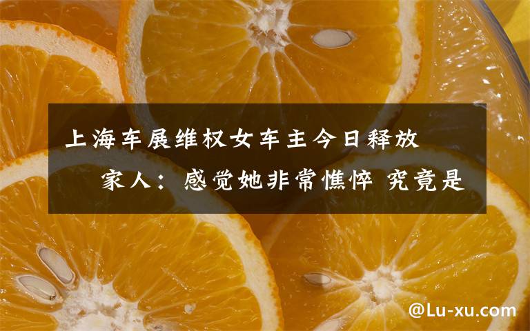 上海车展维权女车主今日释放   家人:感觉她非常憔悴 究竟是怎么一回事?