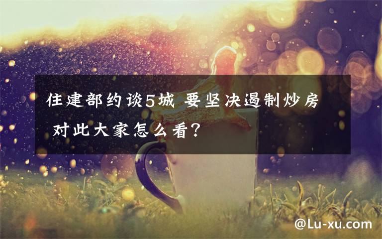住建部约谈5城 要坚决遏制炒房 对此大家怎么看?