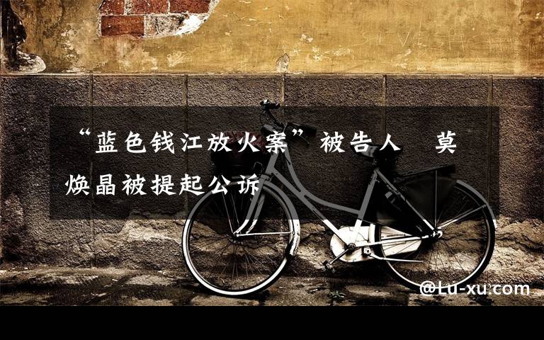 “蓝色钱江放火案”被告人 莫焕晶被提起公诉