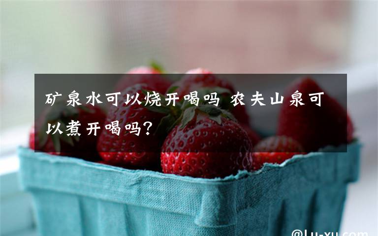 矿泉水可以烧开喝吗 农夫山泉可以煮开喝吗？