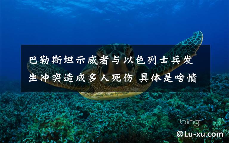 巴勒斯坦示威者与以色列士兵发生冲突造成多人死伤 具体是啥情况?