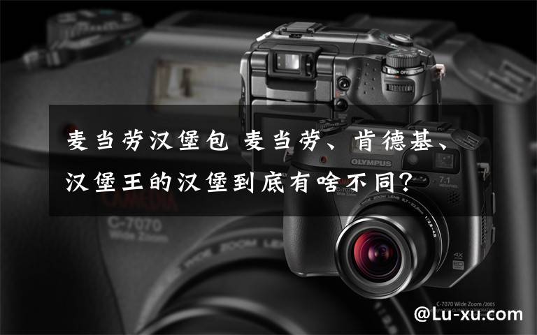 麦当劳汉堡包 麦当劳、肯德基、汉堡王的汉堡到底有啥不同?