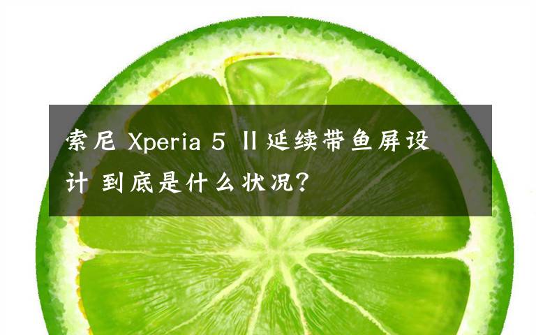 索尼 Xperia 5 Ⅱ延续带鱼屏设计 到底是什么状况？