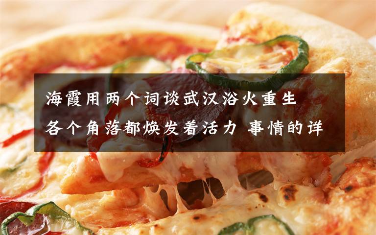 海霞用两个词谈武汉浴火重生  各个角落都焕发着活力 事情的详情始末是怎么样了!