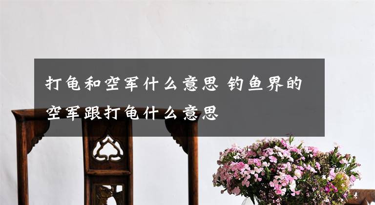 打龟和空军什么意思 钓鱼界的空军跟打龟什么意思